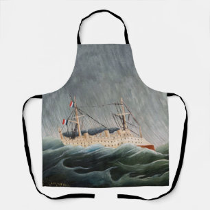 Henri Rousseau - The Ship in the Tempest Apron