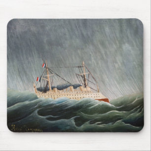 Henri Rousseau - The Ship in the Tempest Mouse Pad