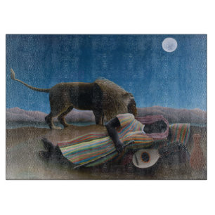 Henri Rousseau - The Sleeping Gypsy Cutting Board