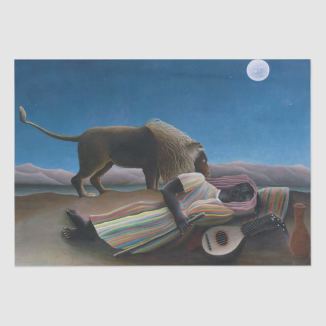Henri Rousseau - The Sleeping Gypsy Tissue Paper (Front)