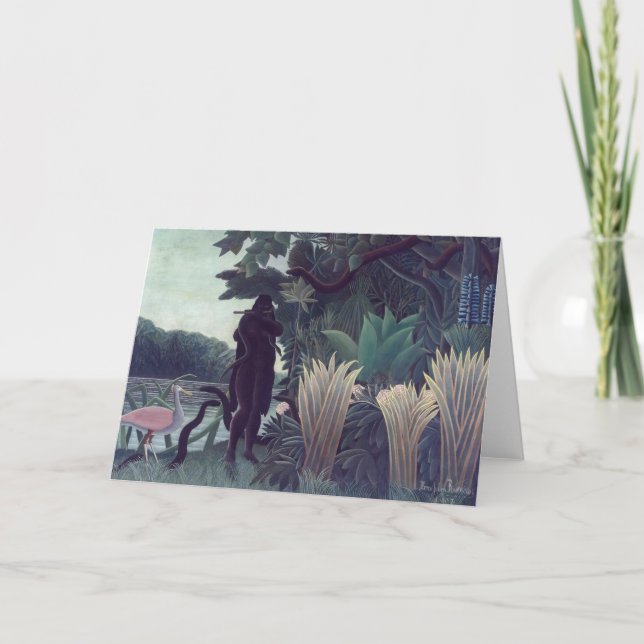 Henri Rousseau - The Snake Charmer Card (Front)