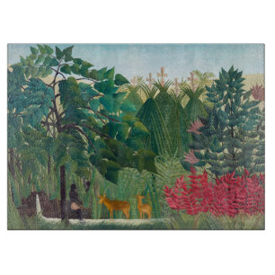 Henri Rousseau - The Waterfall Cutting Board