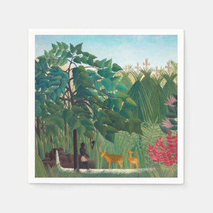 Henri Rousseau - The Waterfall Napkin