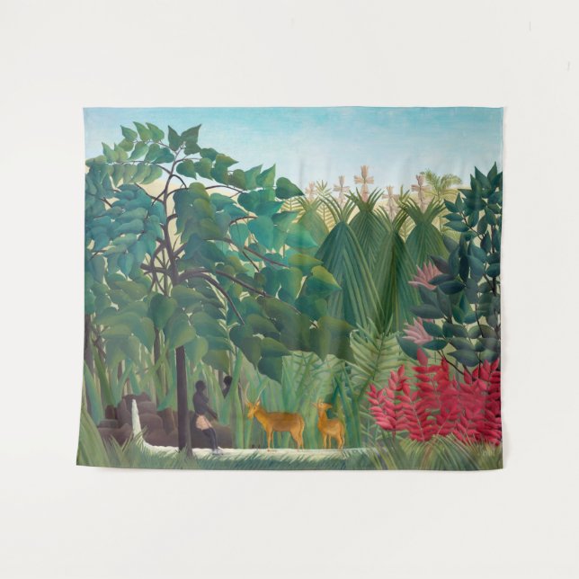 Henri Rousseau - The Waterfall Tapestry (Front (Horizontal))