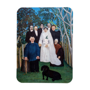 Henri Rousseau - The Wedding Party Magnet