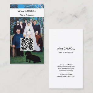 Henri Rousseau - The Wedding Party - QR Code Business Card