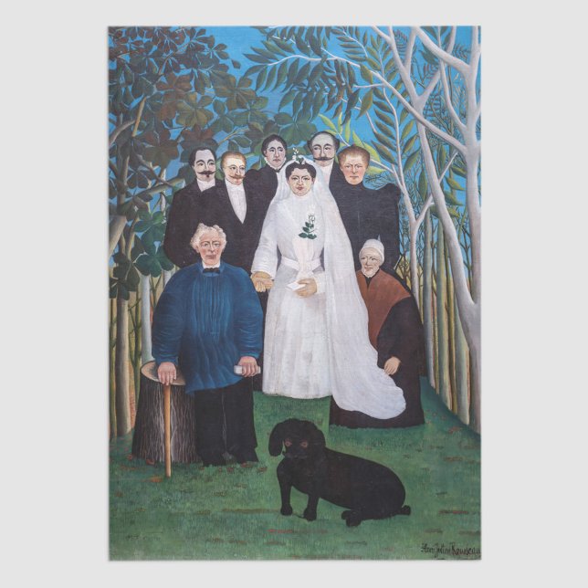 Henri Rousseau - The Wedding Party Tissue Paper (Creator Uploaded)