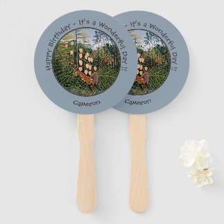 Henri Rousseau Tiger & Bull Party Items Collection Hand Fan