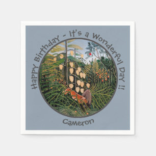 Henri Rousseau Tiger & Bull Party Items Collection Napkin