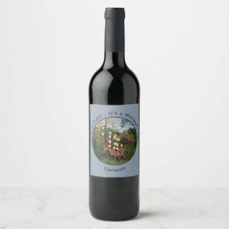 Henri Rousseau Tiger & Bull Party Items Collection Wine Label