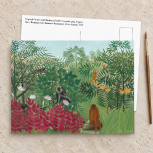 Henri Rousseau - Tropical Forest with Monkeys Postcard