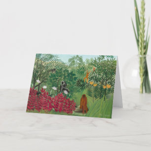 Henri Rousseau - Tropical Forest with Monkeys Thank You Card