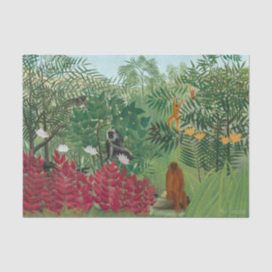 Henri Rousseau - Tropical Forest with Monkeys Tissue Paper