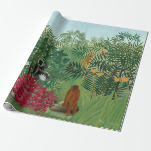 Henri Rousseau - Tropical Forest with Monkeys Wrapping Paper