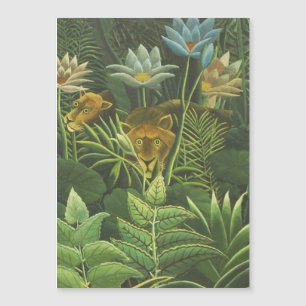 Henri Rousseau Tropical Jungle Lion Vintage Print
