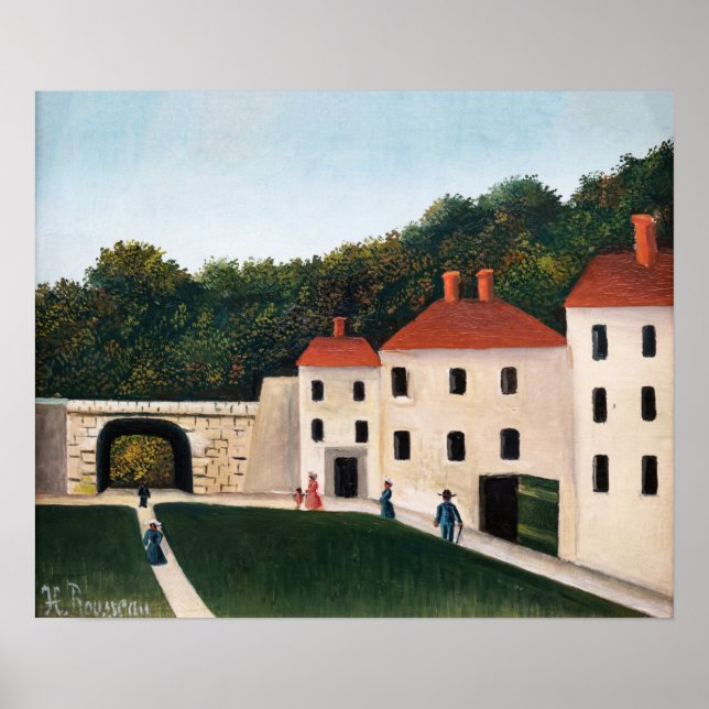 Henri Rousseau - Walkers in a Park Poster (Front)