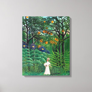 Henri Rousseau - Woman Walking in an Exotic Forest Canvas Print