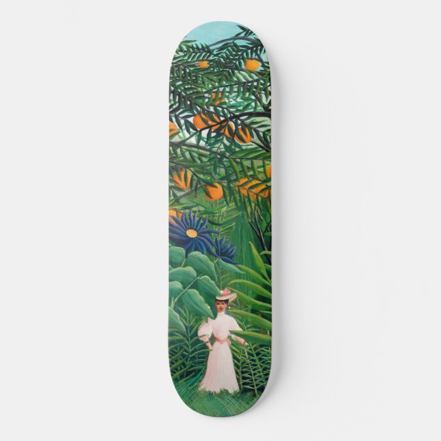 Henri Rousseau - Woman Walking in an Exotic Forest Skateboard (Front)