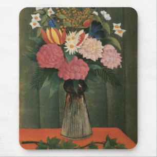 Henri Rousseau's Flowers in a Vase (1909) Mouse Pad