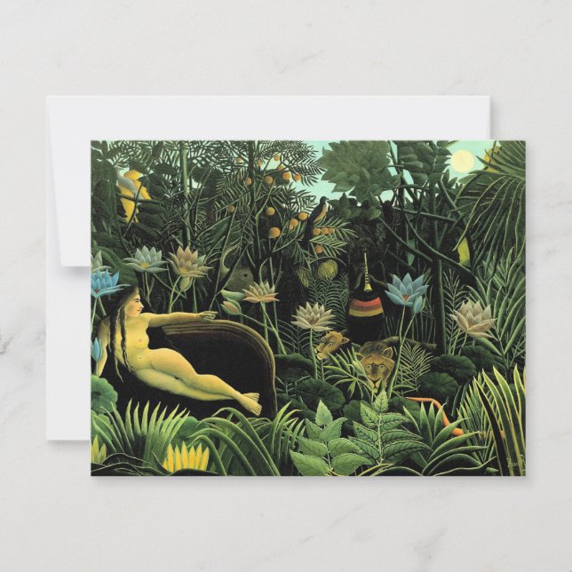 Henri Rousseau's The Dream (1910) Invitation (Front)