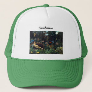 Henri Rousseau's The Dream Green Trucker Hat