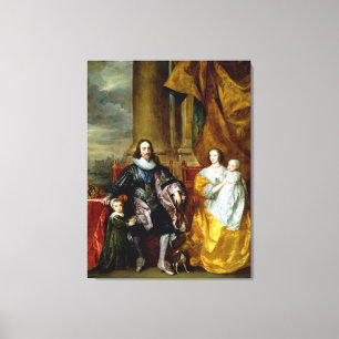 Henrietta Maria and Charles I by Van Dyck Canvas Print