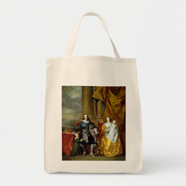 Henrietta Maria and Charles I by Van Dyck Tote Bag (Front)
