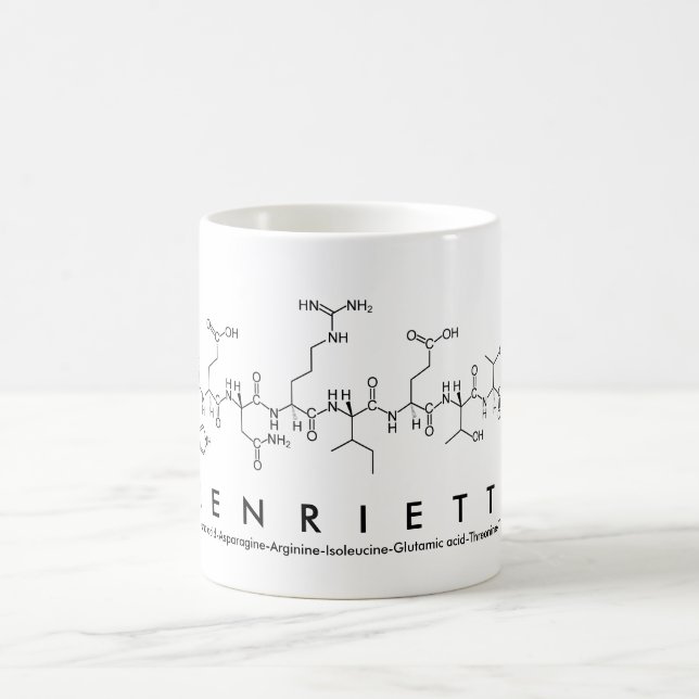 Henrietta peptide name mug (Center)