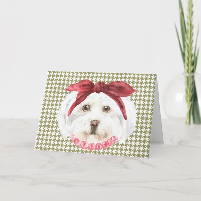 Henrietta the Havanese Greeting Card (Front)