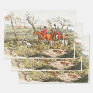 Henry Alken Fox Hunting Wrapping Paper Sheet