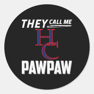 Henry County Patriots Logo They Call Me Pawpaw Hs  Classic Round Sticker