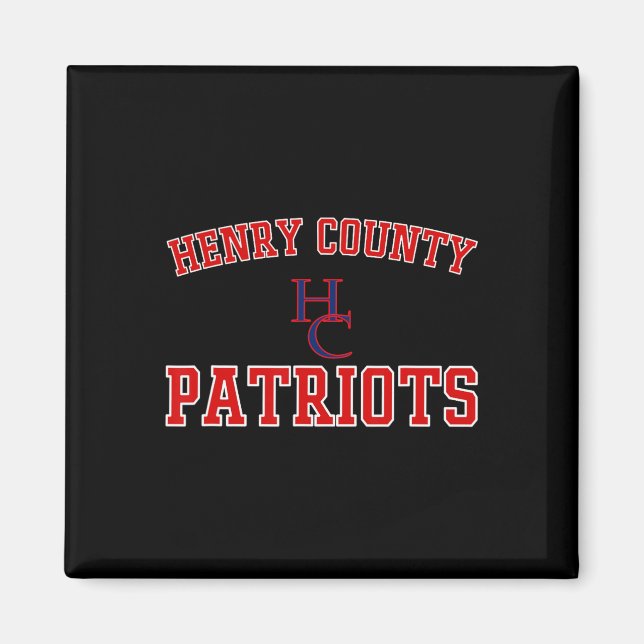 Henry County Patriots Logo Varsity Hs  Magnet (Front)