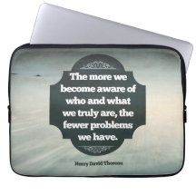 Henry David Thoreau Inspirational Quote "Aware"