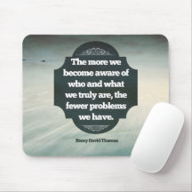 Henry David Thoreau Inspirational Quote "Aware"