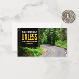 Henry David Thoreau Inspirational Quote "Back" Card