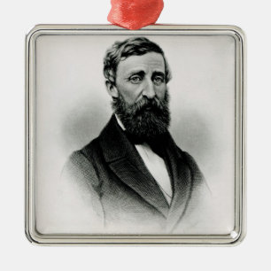 Henry David Thoreau Metal Tree Decoration