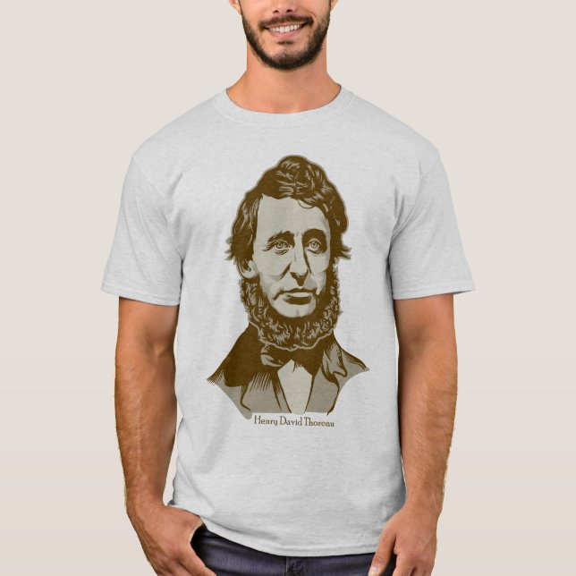 Henry David Thoreau Personalised Quote T-shirt (Front)