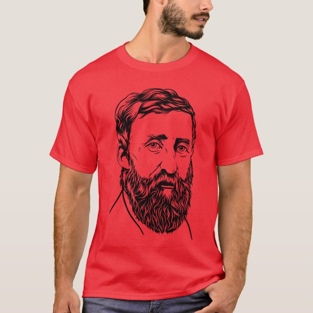 Henry David Thoreau portrait T-Shirt (Front)