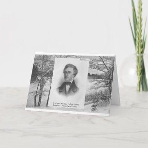 Henry David Thoreau Quote Card