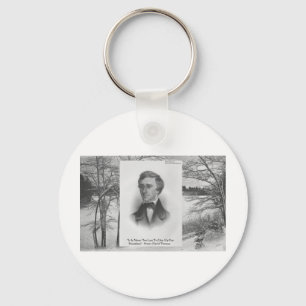 Henry David Thoreau Quote Key Ring