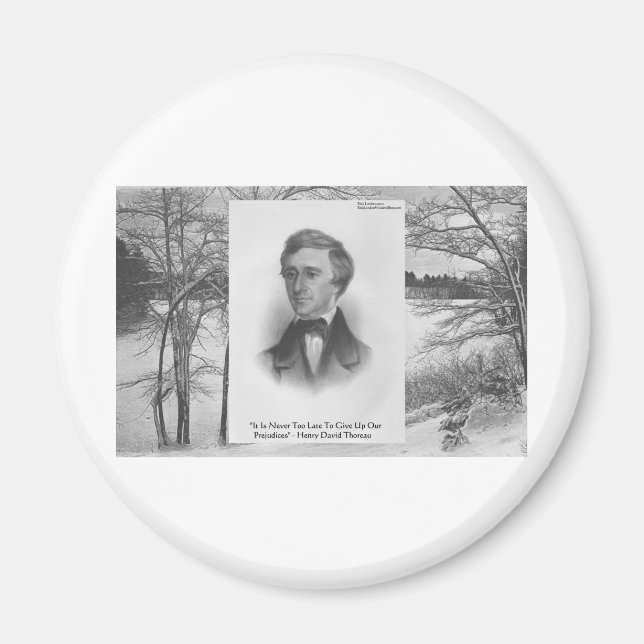 Henry David Thoreau Quote Magnet (Front)