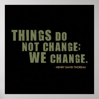 Henry David Thoreau Quote Poster