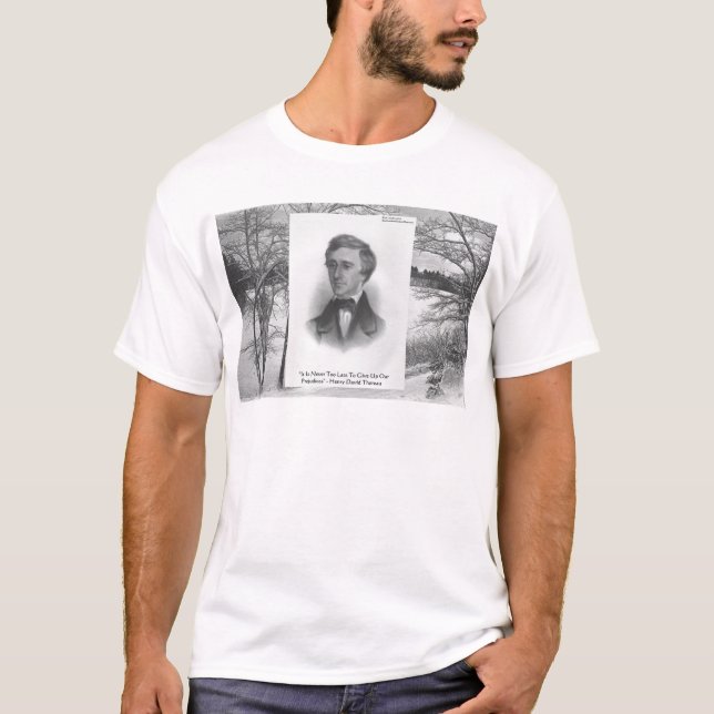 Henry David Thoreau Quote T-Shirt (Front)