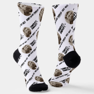 Henry David Thoreau Simplify Simplify Quote Socks