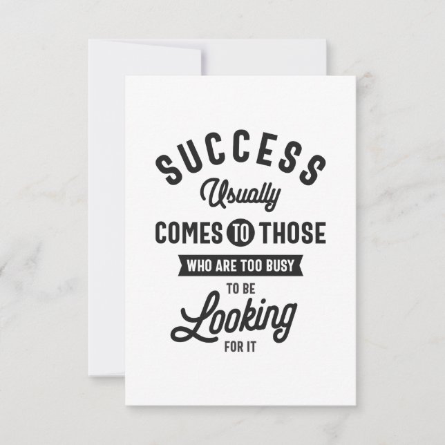 Henry David Thoreau. SUCCESS RSVP Card (Front)