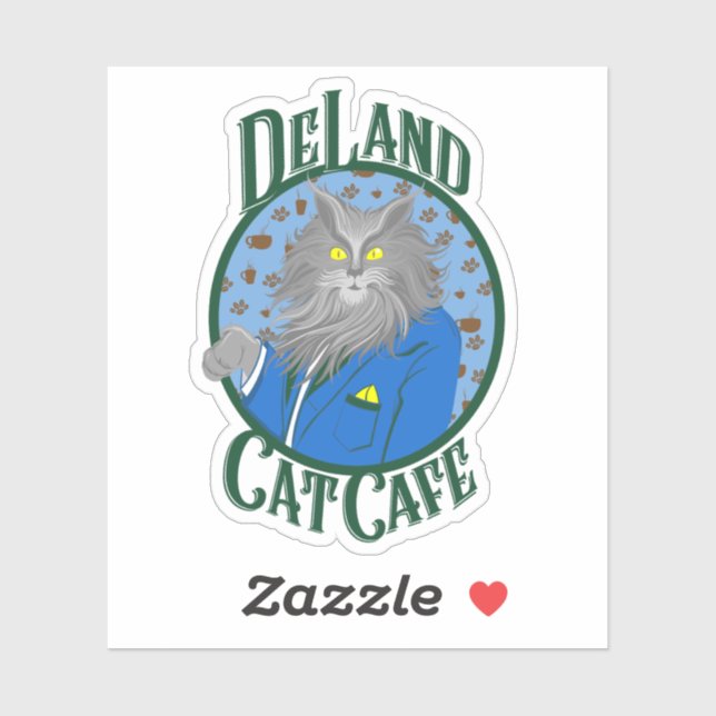 Henry DeCat sticker in Blue (Sheet)