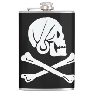 Henry Every Flag Pirate Flag Hip Flask