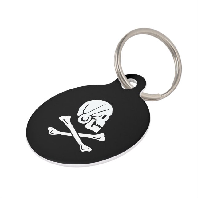 Henry Every Flag Pirate Flag Pet Tag (Side)