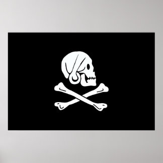 Henry Every Flag Pirate Flag Poster