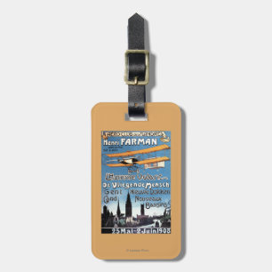 Henry Farman Flies the Flying Man Promo Poster Luggage Tag